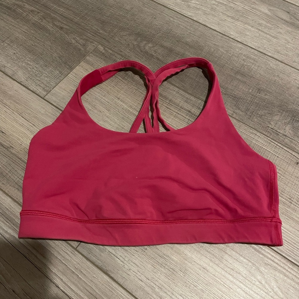 GUC Lululemon Sports Bra sz 8 Hot Pink